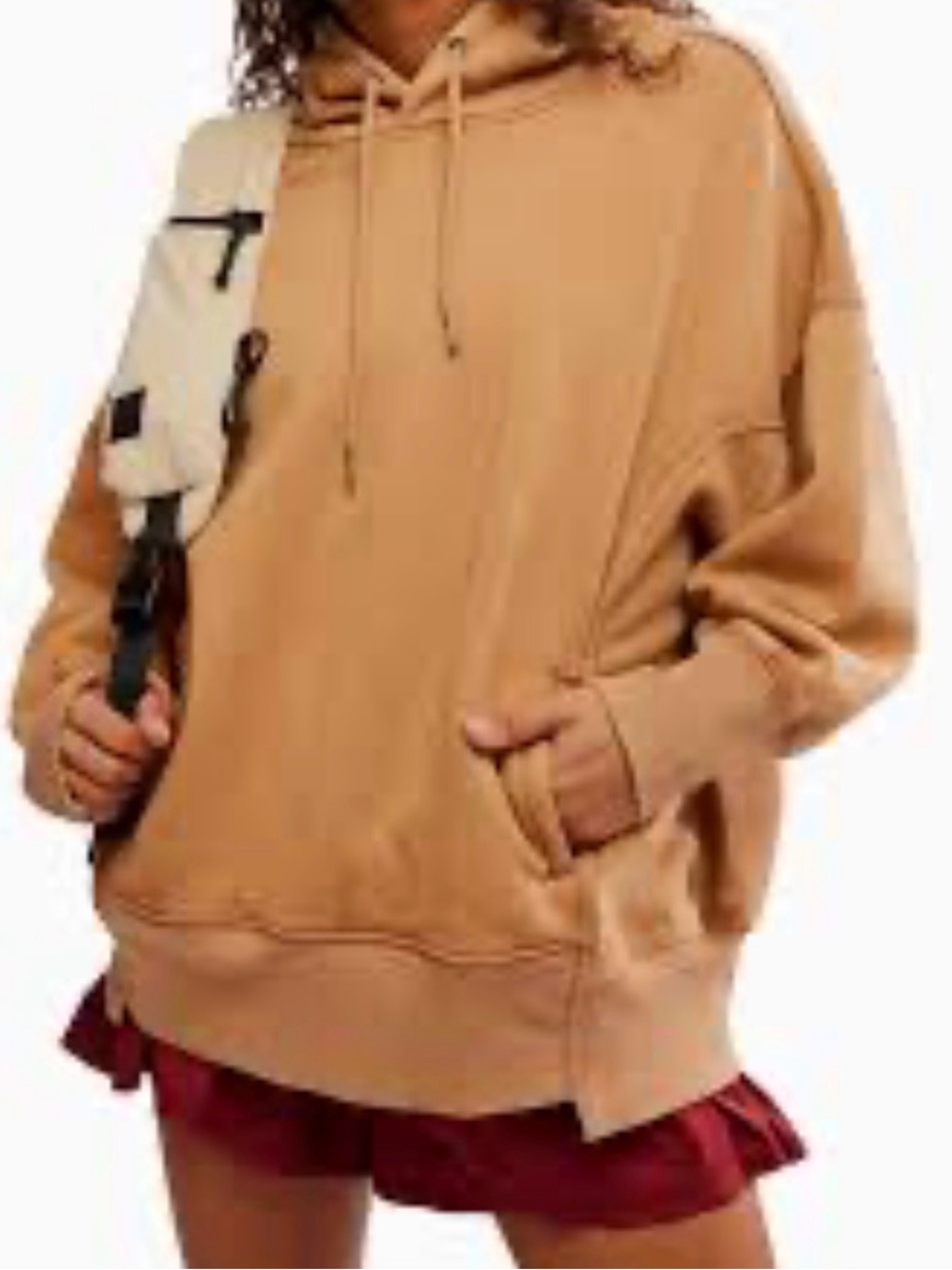 FP Movement Sprint To The Finish Cotton Rich Hoodie Peach XS